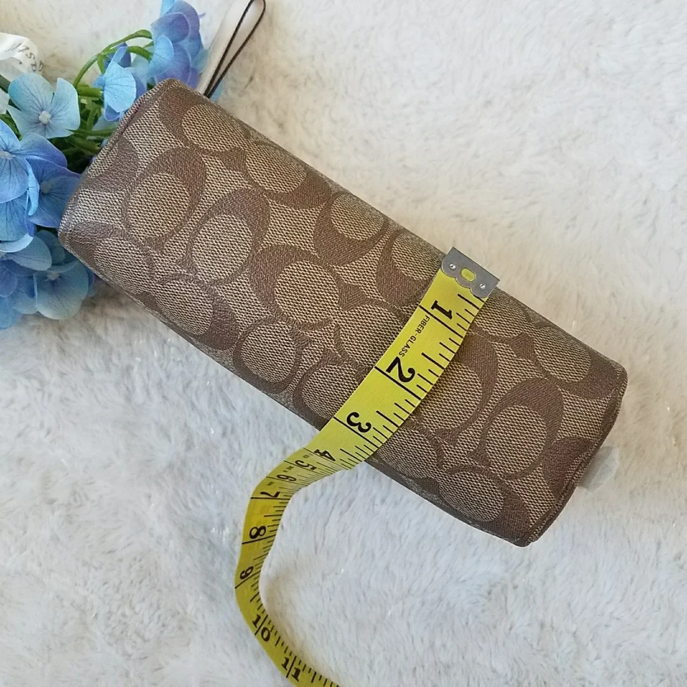 Coach Signature Canvas Cosmetic Pouch with LOVE Graphic
